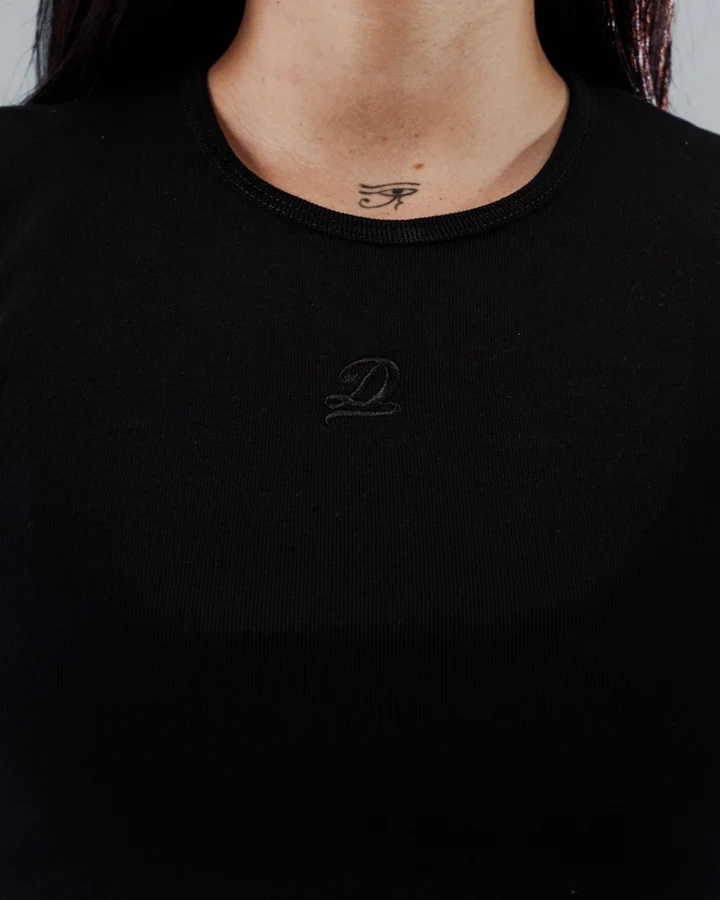 Crop Top Para Mujer Essential Black - Imagen 2
