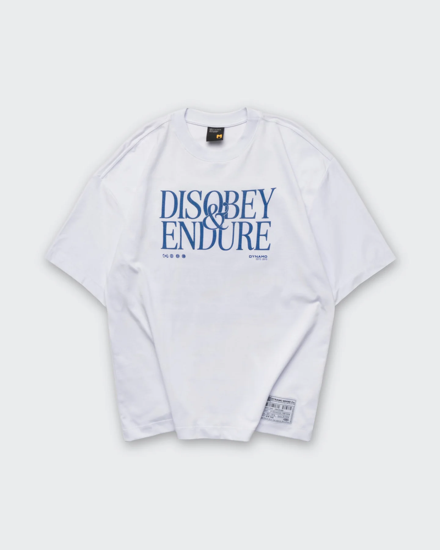 Camiseta Blanca Oversize Disobey - Imagen 2