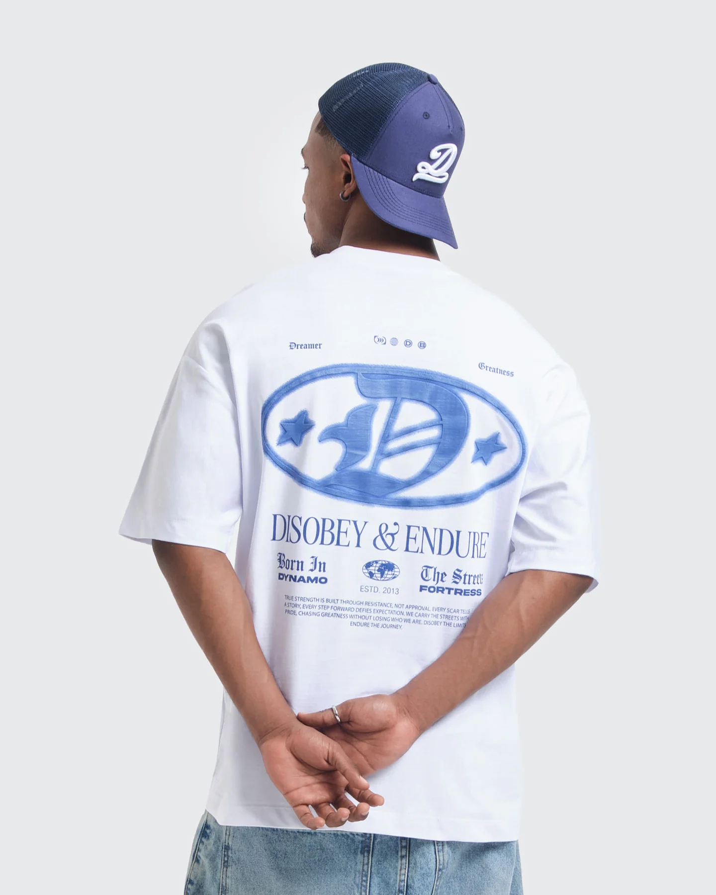 Camiseta Blanca Oversize Disobey