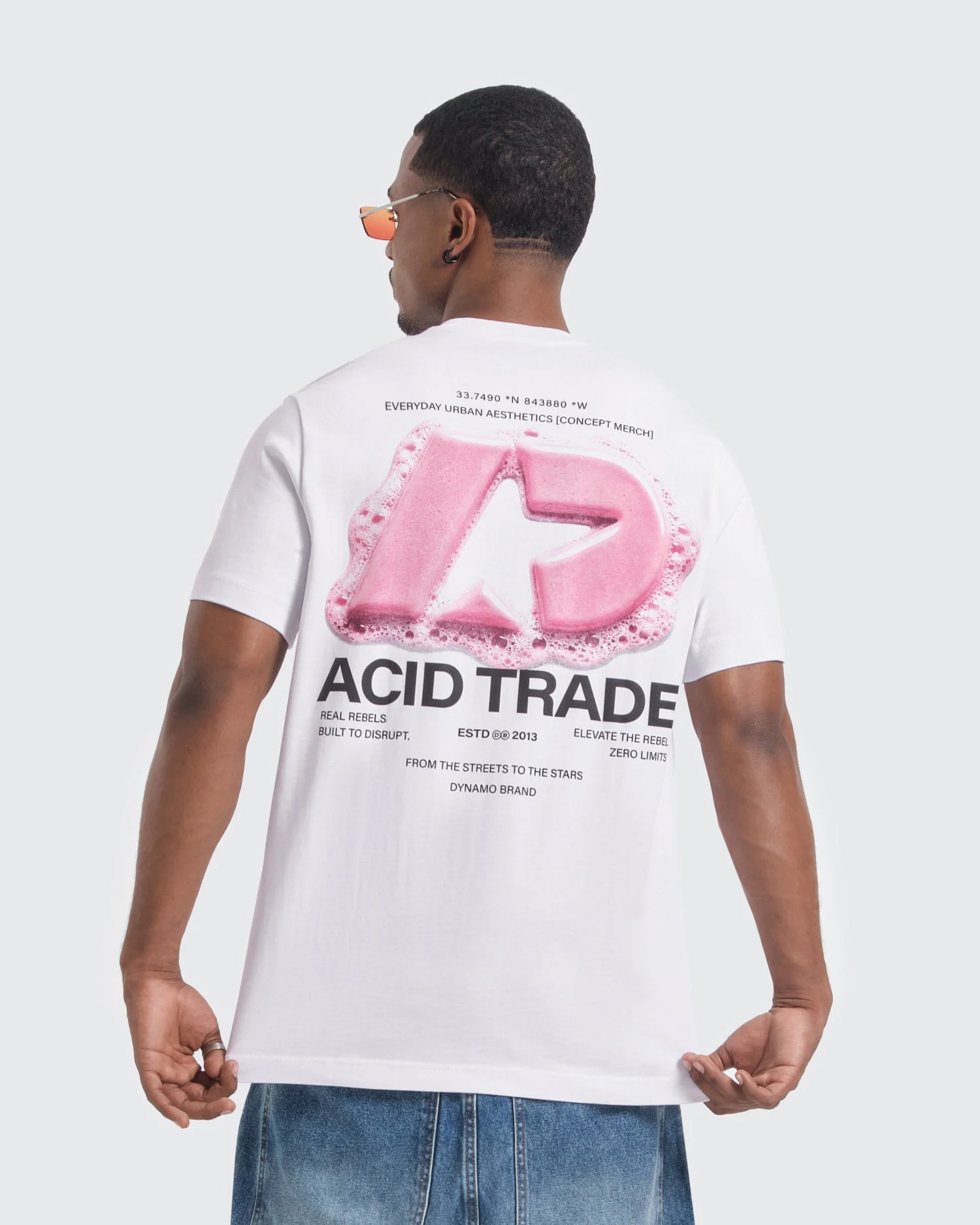 Camiseta Blanca Regular Acid Trade