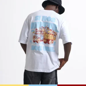 Camiseta Blanca Oversize - Si Nos Mueve Nos Une